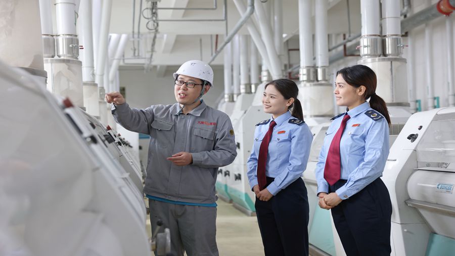 封面 图为：作为农业大县，额敏县聚焦“绿色农业”发展，新额敏县税务局走进辖区新疆新天骏面粉有限公司，查看生产经营情况，辅导农产品收购、加工注意事项。.jpg